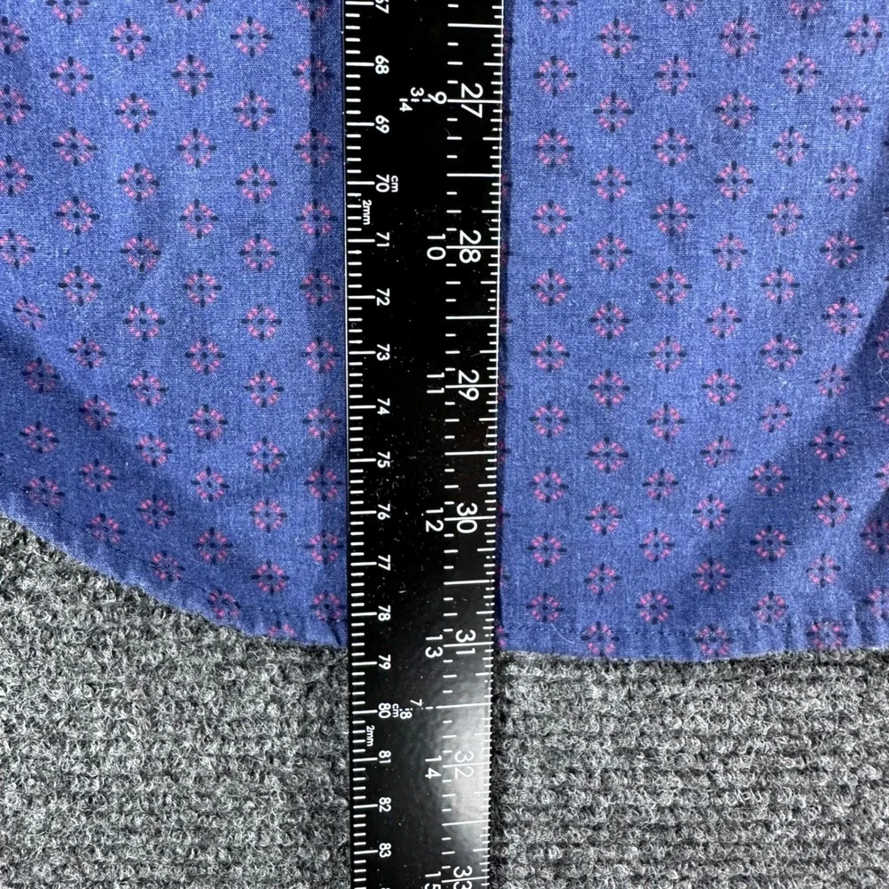 Banana Republic Button Down Mens XL Extra Large Blue Grant Slim Fit Luxe Poplin